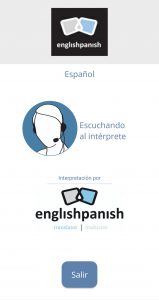 Interpretación remota de englishpanish
